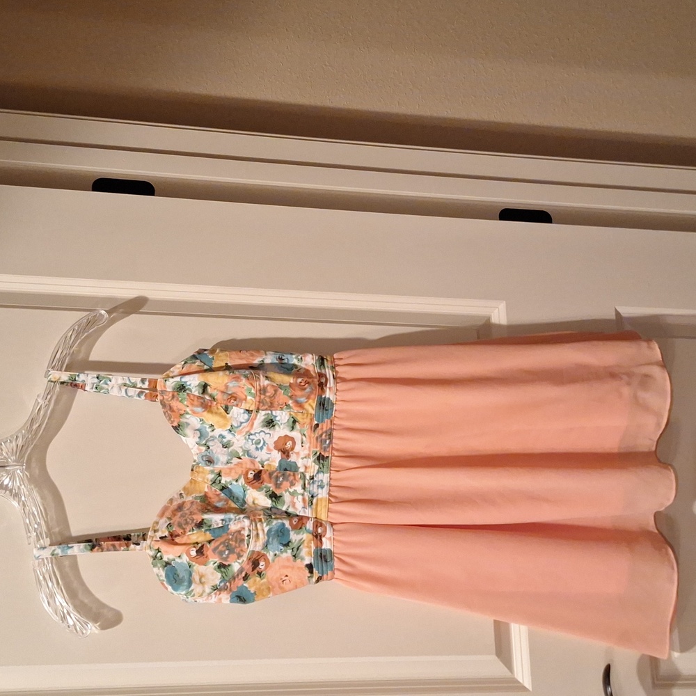Peach dundress
